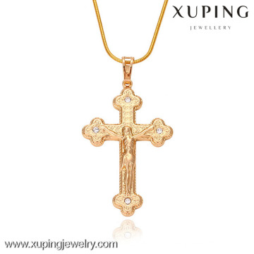 32161-Xuping Jewelry Fashion Gold Religion Pendant With Cross